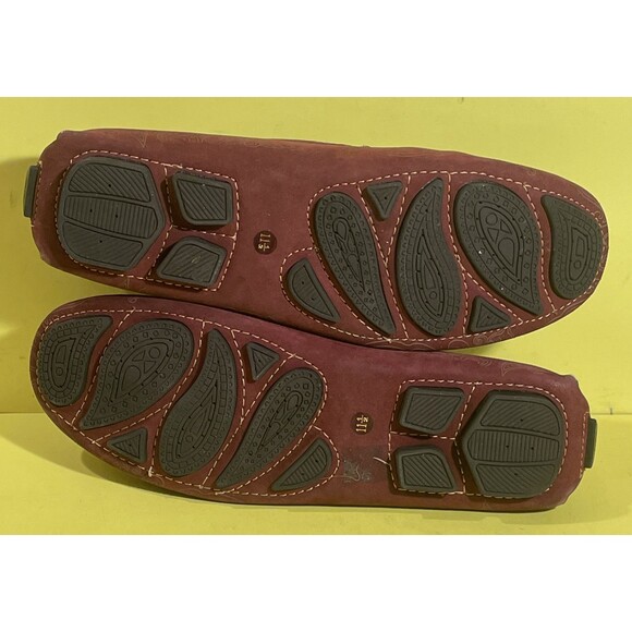 Robert Graham Burgundy Suede Paisley Print Drivers size 11.5 - Picture 9 of 9
